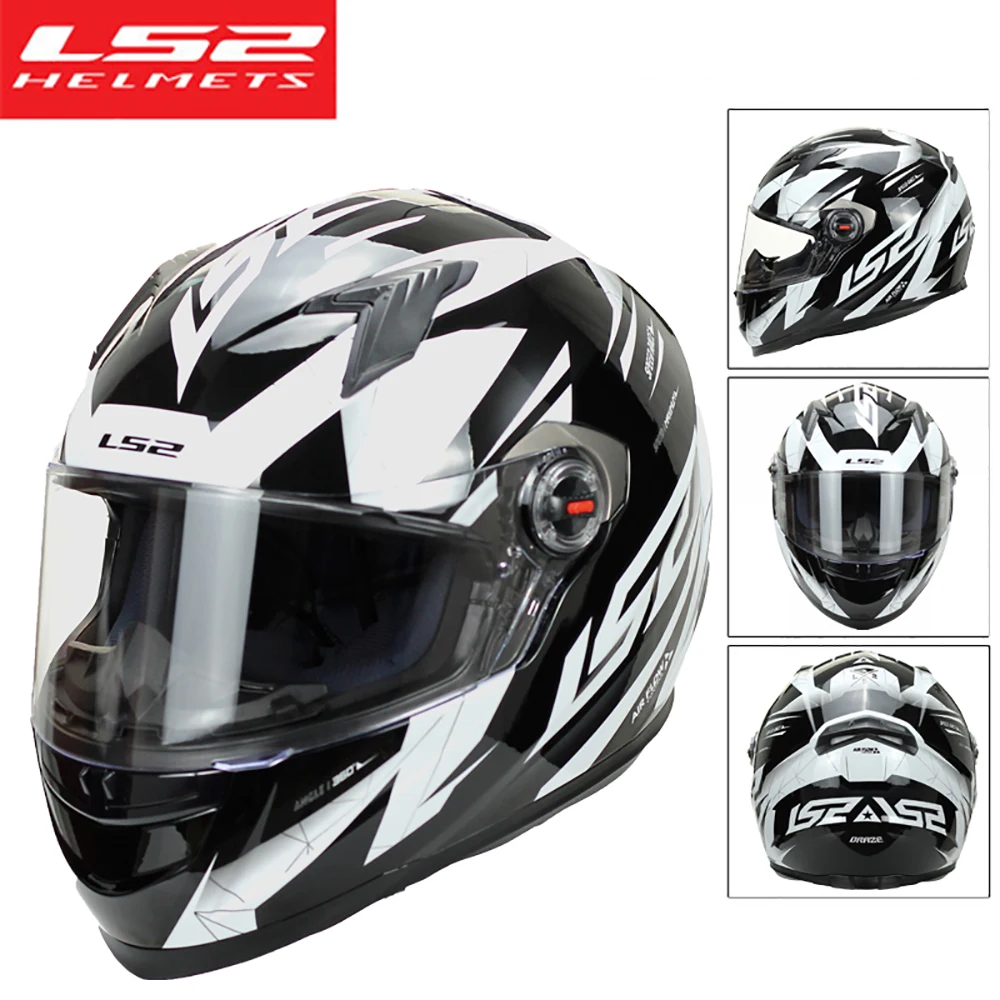 

LS2 FF358 Clown Full Face Motorcycle Helmet Motocross Racing Man Woman Casco Moto Casque No Pump ECE Approved Quality