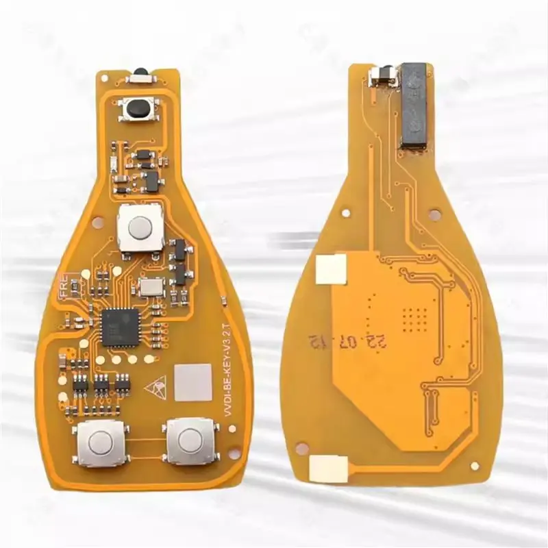 Фото 5X VVDI BE Key Pro 3-кнопочный дистанционный ключ для автомобиля Mercedes Benz с платой V4.2, улучшенная версия чипа дистанционного ключа 315/433 МГц-N25R №5