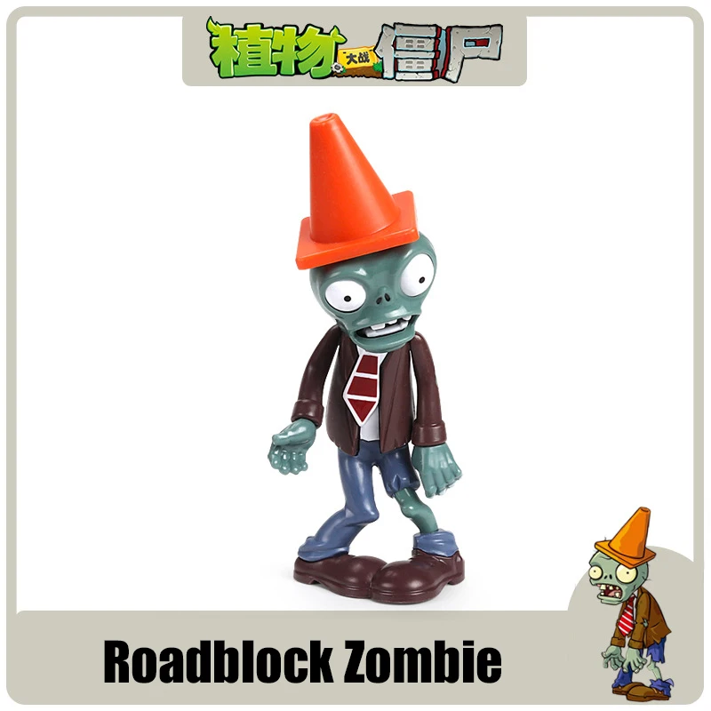 Фото Фигурки аниме «Растения против зомби 2, ПВХ Peashooter Conehead Zombie Crazy Dave, персонаж видеоигр, PVZ, игрушки, детские рождественские подарки №3
