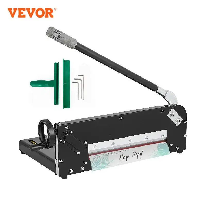 

VEVOR A4 12" Manual Paper Cutter Heavy Duty Guillotine Trimmer 300 Sheets Die Cutters Use for Home Office Laboratory Commercial