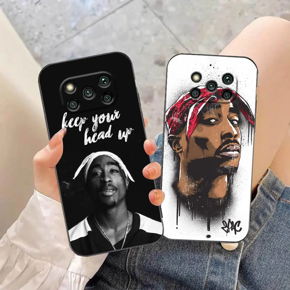 

2pac Keep Your Head Up Cover Funda Case For Xiaomi 11 11X 11T 12 12X Poco F1 X3 M3 F3 GT M4 X4 NFC Pro Lite 5G NE Carcasa Case