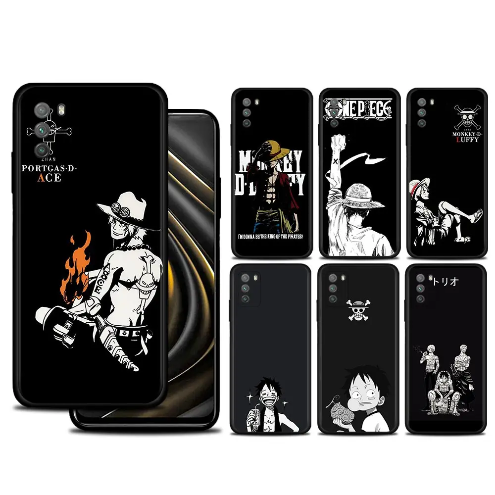 

Phone Case For Xiaomi 12 11T 10T Pro 11 Lite 9T Poco X3 GT X4 NFC M3 M4 Pro F3 Pocophone F1 Cover One Piece Dark and White Art