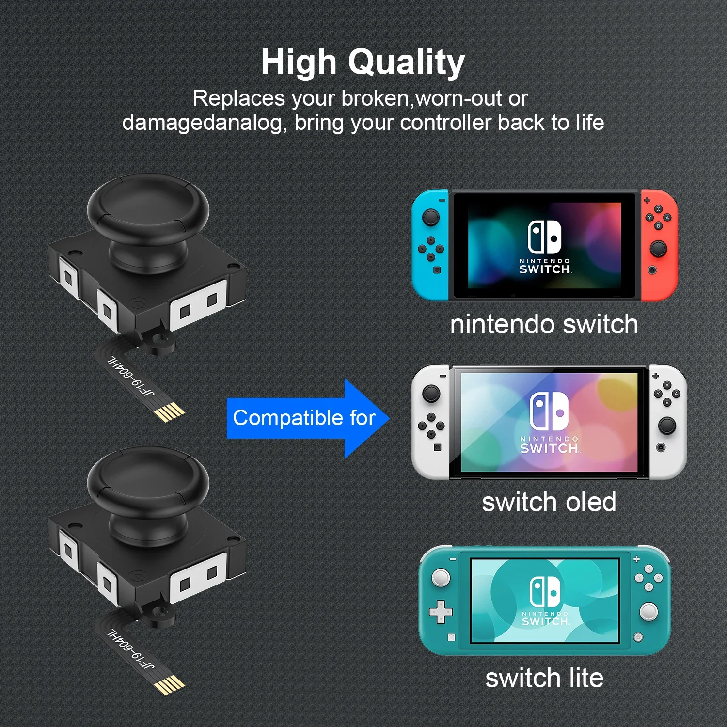 Фото Игровой джойстик RGEEK с датчиками Холла для Switch, Switch Lite, Switch OLED, без дрифта №3