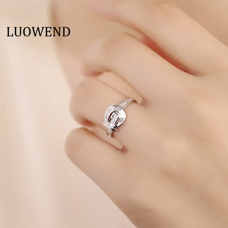 KUGG 18K кольца из белого золота, реальные натуральные бриллианты, модное кольцо в стиле INS для женщин, обручальные кольца