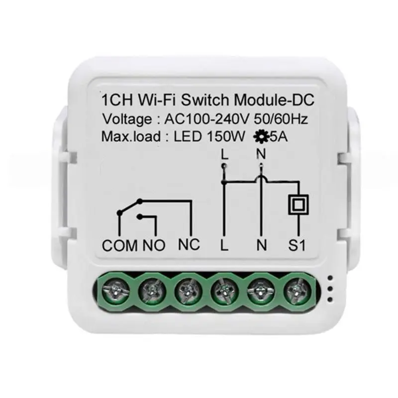 Фото Модуль умного сухого контакта A80I DC5V/12-48V AC110-240V Tuya, Wi-Fi модуль умного выключателя, совместимый с Alexa, Google, Alice Home №3