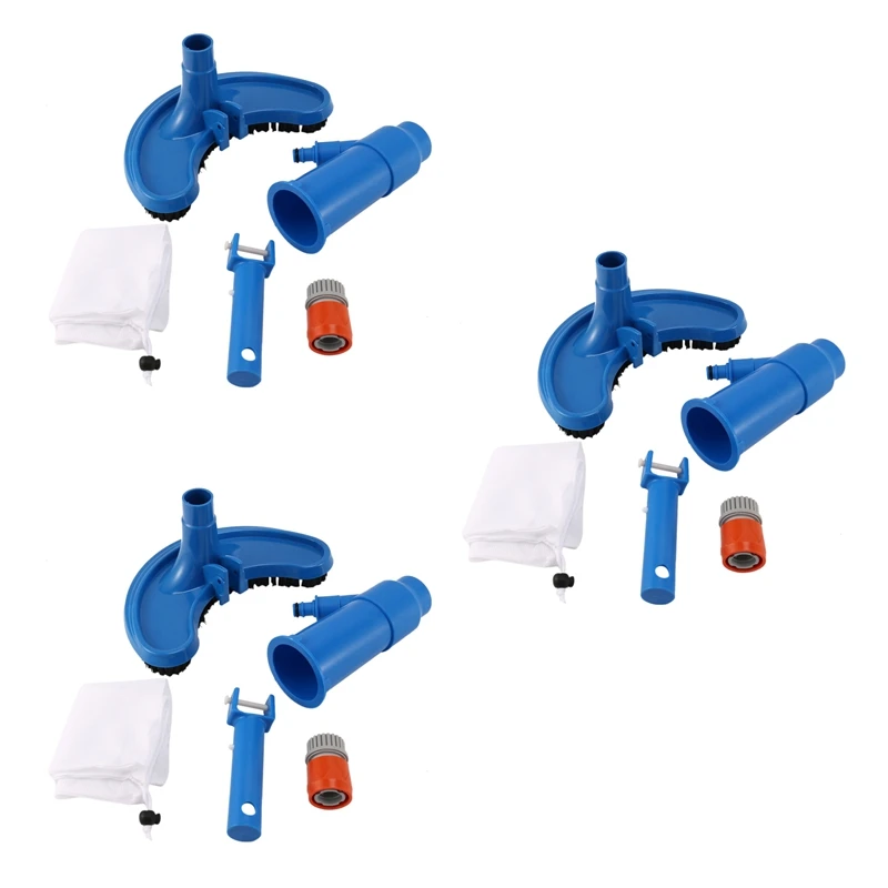 

3X Swimming Pool Vacuum Cleaner Cleaning Tool Suction Head Pond Fountain Vacuum Cleaner Brush Hot Spring Vacuum Cleaner
