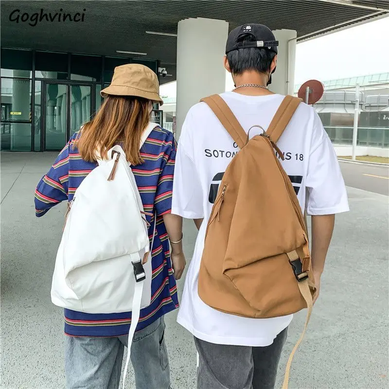 

Couple Backpacks Irregular Fashion Harajuku BF School Large Capacity Canvas Bags College Students All-match Casual Backpack Trip