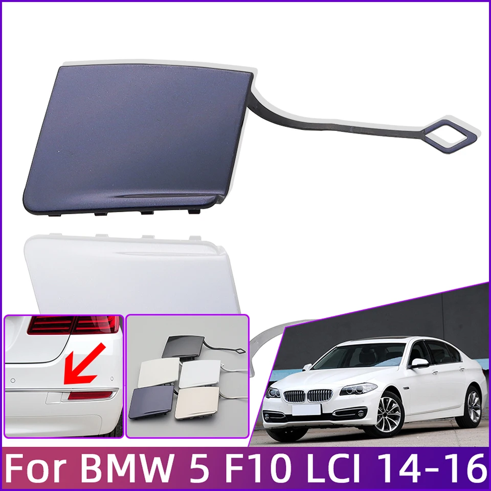 

Rear Bumper Towing Hook Cover Cap For BMW 5 F10 Luxury Line 520 525 528 530 535 LCI 2014 2015 2016#51127332777 Hauling Lid Trim