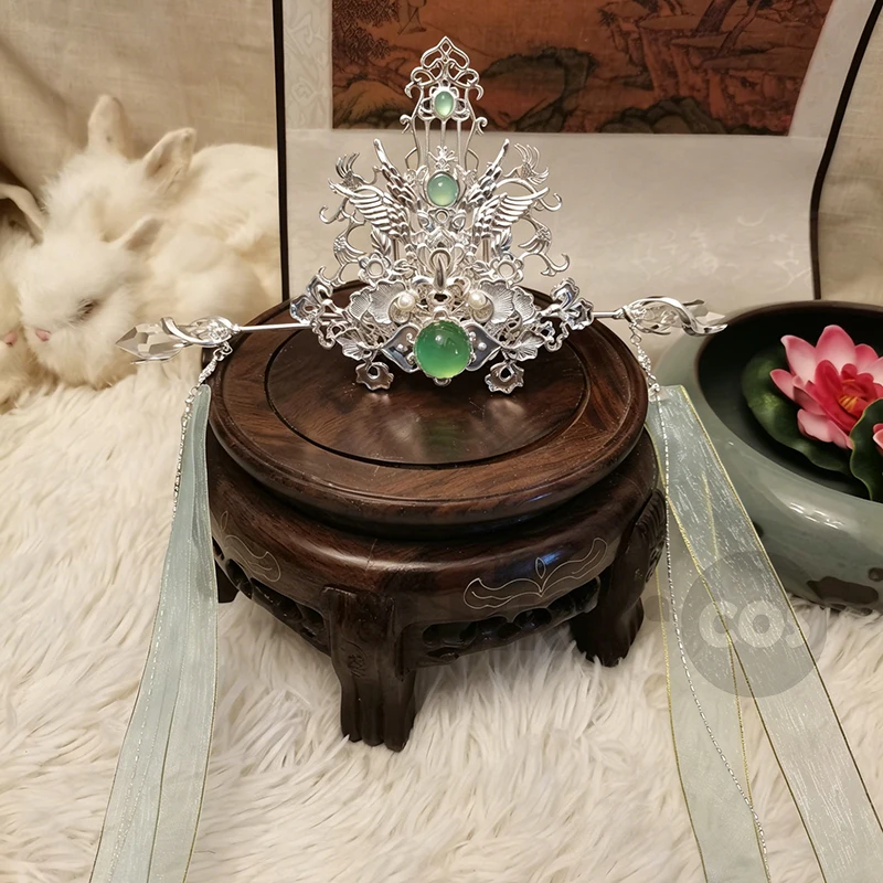 Фото Корона-тиара для косплея Шэнь Цинцю из «Системы самоспасения злодея» (Тянь Гуань Ци Фу), реквизит Ши Цинсюань, аксессуар для Хэллоуина №2