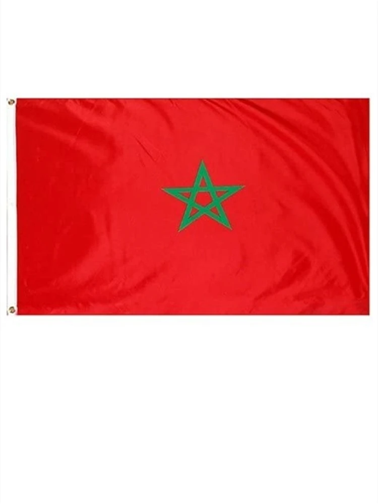 Polyester Fabrics 90x150cm Morocco National Flag 3*5ft Country Sign Banner | Flags