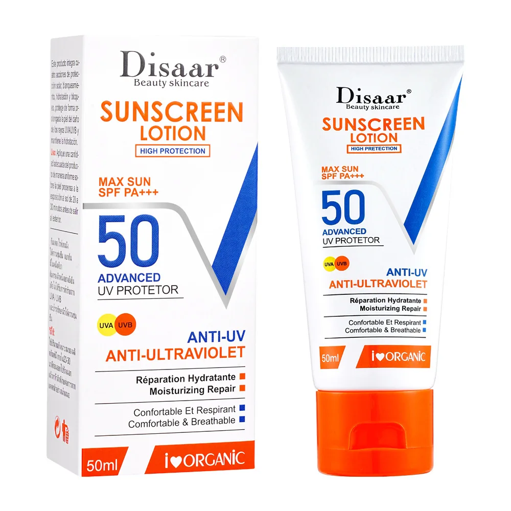 

Disaar Sunscreen 50ml Whitening Sunblock Lotion SPF 50 Outdoor UV Protector Moisturizing Skin Protective Cream PA+++