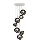 Люстра из лавы в скандинавском стиле, светодиодный ная Светодиодная лампа из ПВХ для кухни, комнатное украшение гостиной, потолочный светильник