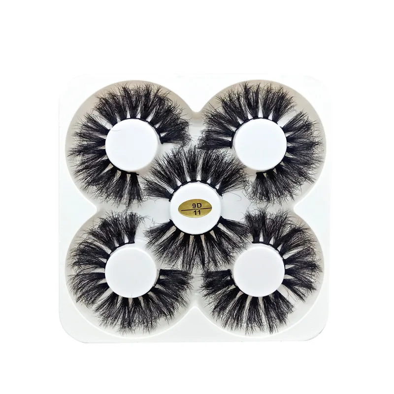 

New 5 Pairs Eyelashes 5D Mink Hair False Eyelash Extension Dramatic Wispies Fluffy Fake lashes Makeup Cruelty-free Faux Cils
