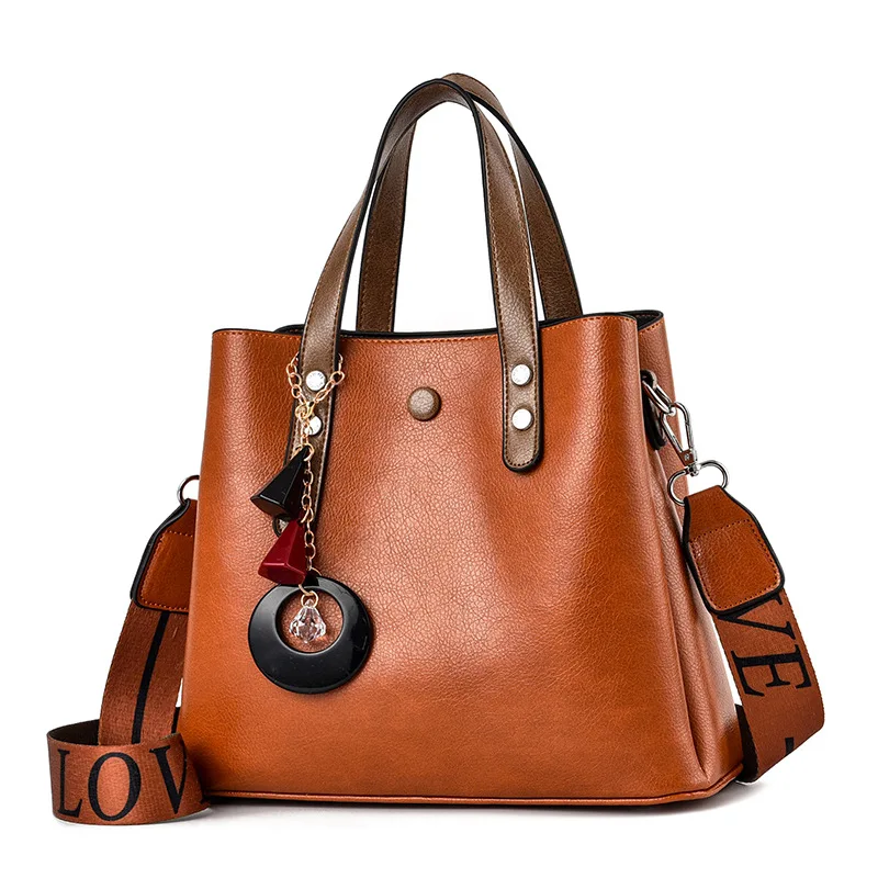 

2022 New High Quality Luxury Designer Leather Casual Ladies Tote Handbag Female Travel Messenger Shoulder Bag Travel Women Bags