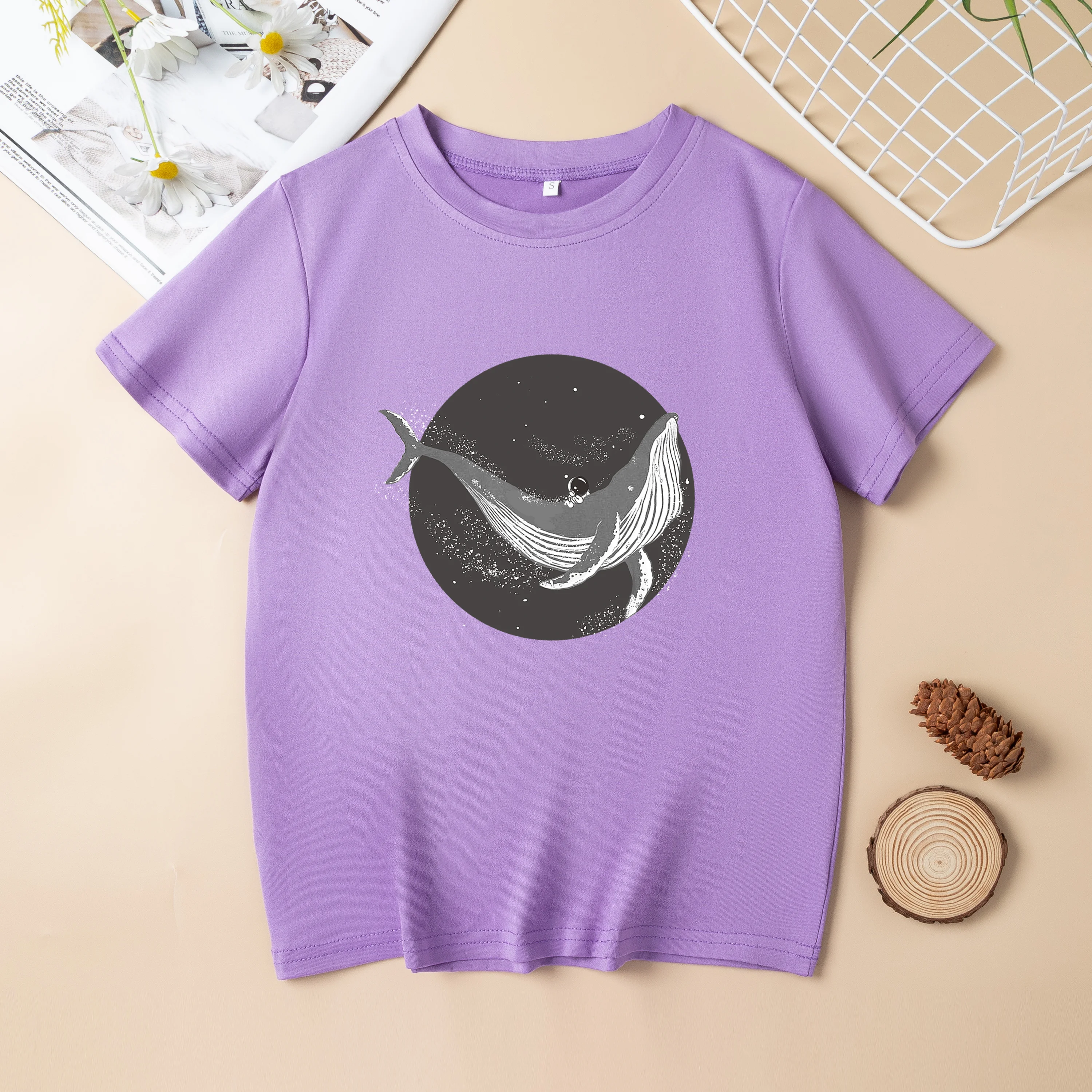 Футболка с коротким рукавом для мальчиков летняя одежда 2024 новая Корейская