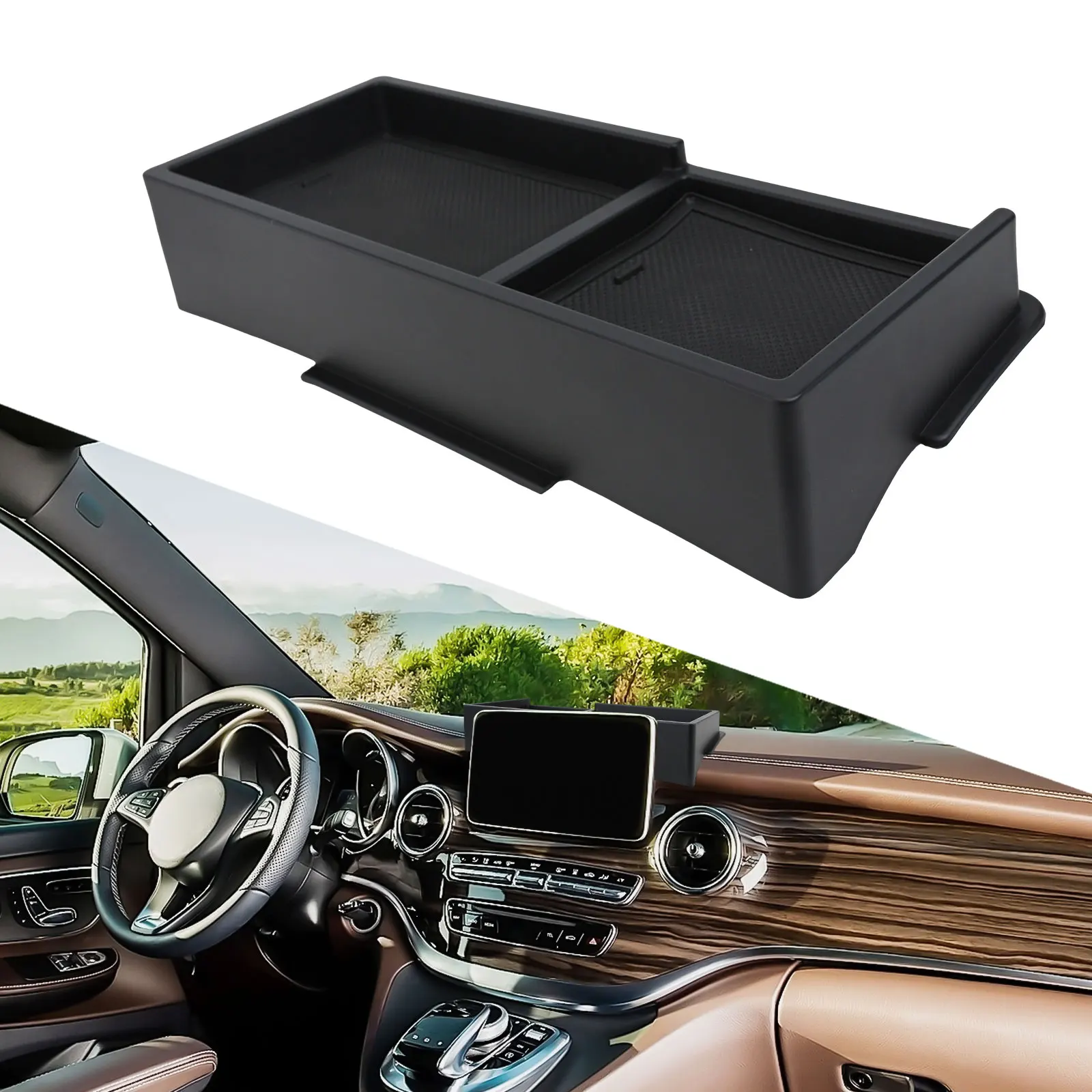 

Заднее решение для хранения навигационного экрана для Mercedes для W447 V Class V260 (2016 2020), изготовленное из прочного материала ABS