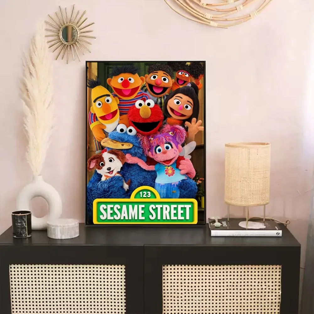 S-Sesame Street плакат принты произведения искусства фестиваль спальня клуб гостиная