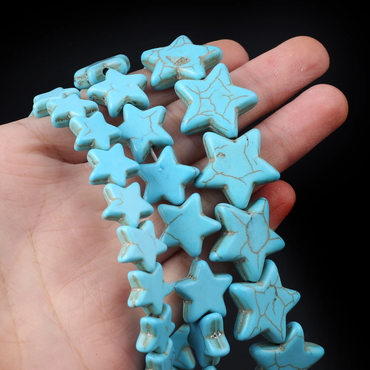 

Natural Stone Beads Star Shape Loose Synthetic Turquoise Bead for Vintage Jewelry Making Diy Necklace Bracelet Accessories