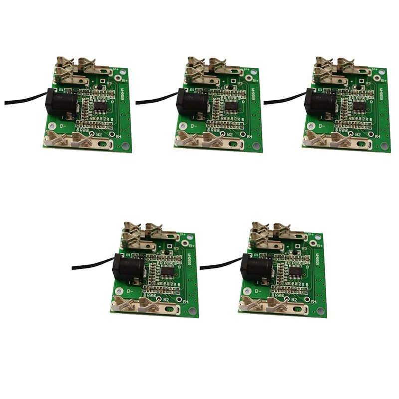 

SEWS-5Pcs BMS 5S 20A 18650 Lithium Battery Charging Protection Board Circuit PCM Balancer Power Bank Charger Module