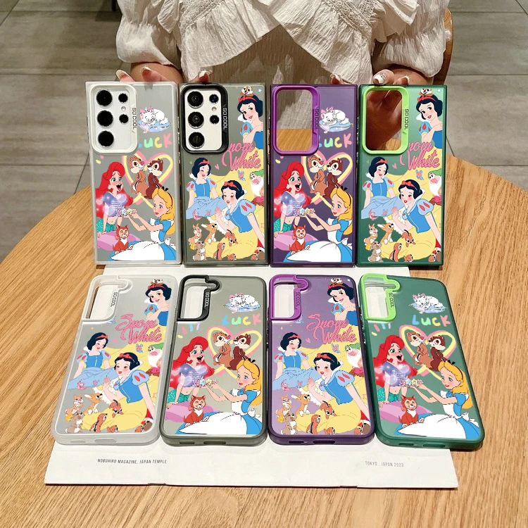 Чехол для телефона с принцессой Disney Samsung Note20 S20 S21 S22 S23 S24 FE Plus ультратонкий яркий