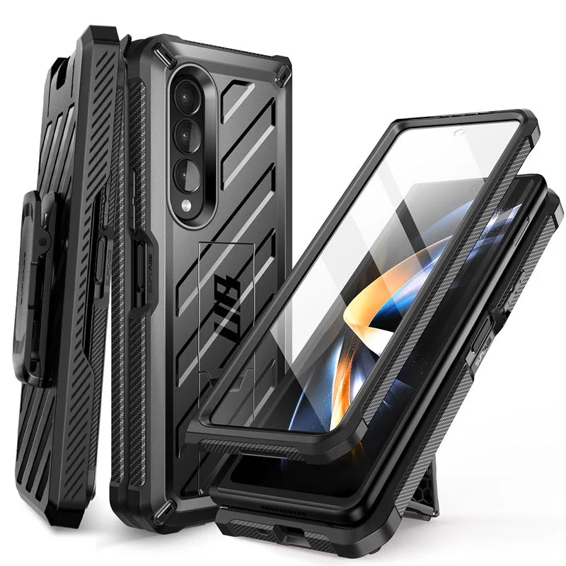 For Samsung Galaxy Z Fold 4 Case 5G (2022) SUPCASE UB Rugged Belt Clip Shockproof Protective Case with Built-in Screen Protector