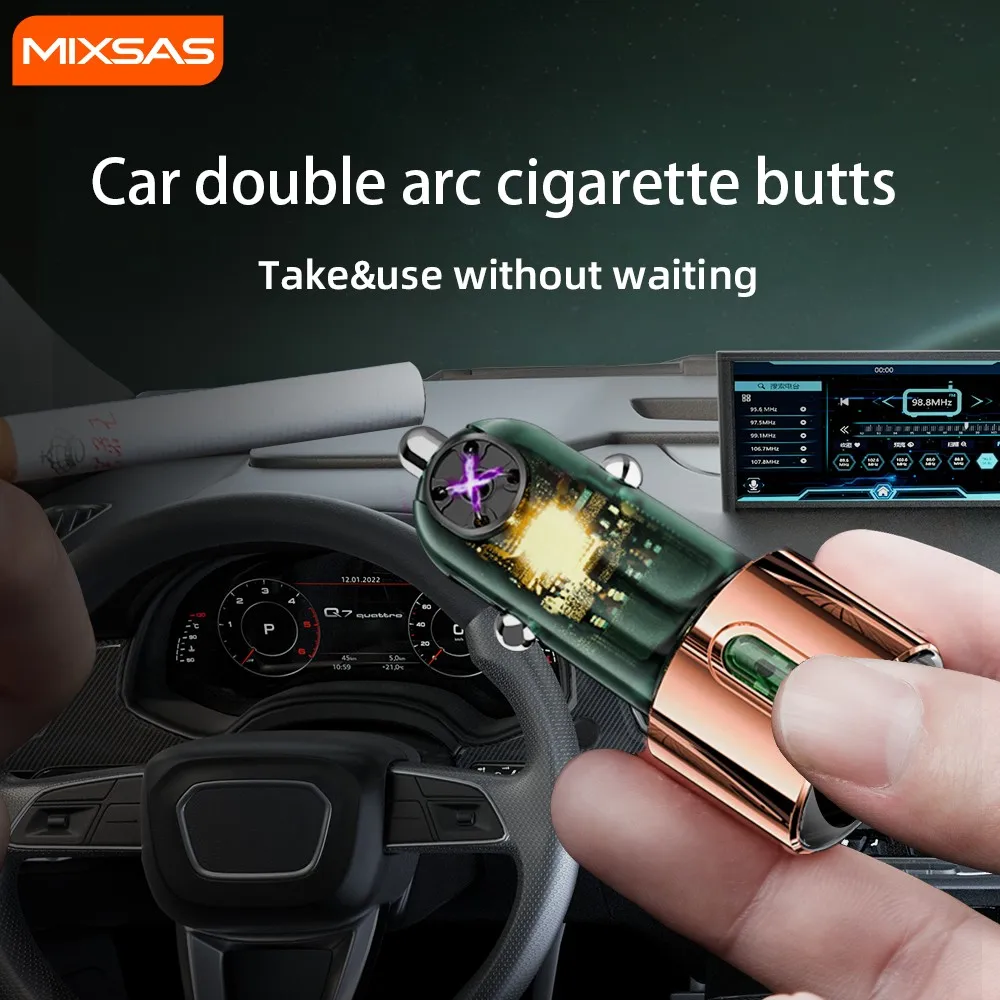 

MIXSAS Unique Design 12V Auto Cigarette Lighter 609 ABS+PC Car Smoke Lighting Power Socket Outlet Truck Plug Don't Wait Type