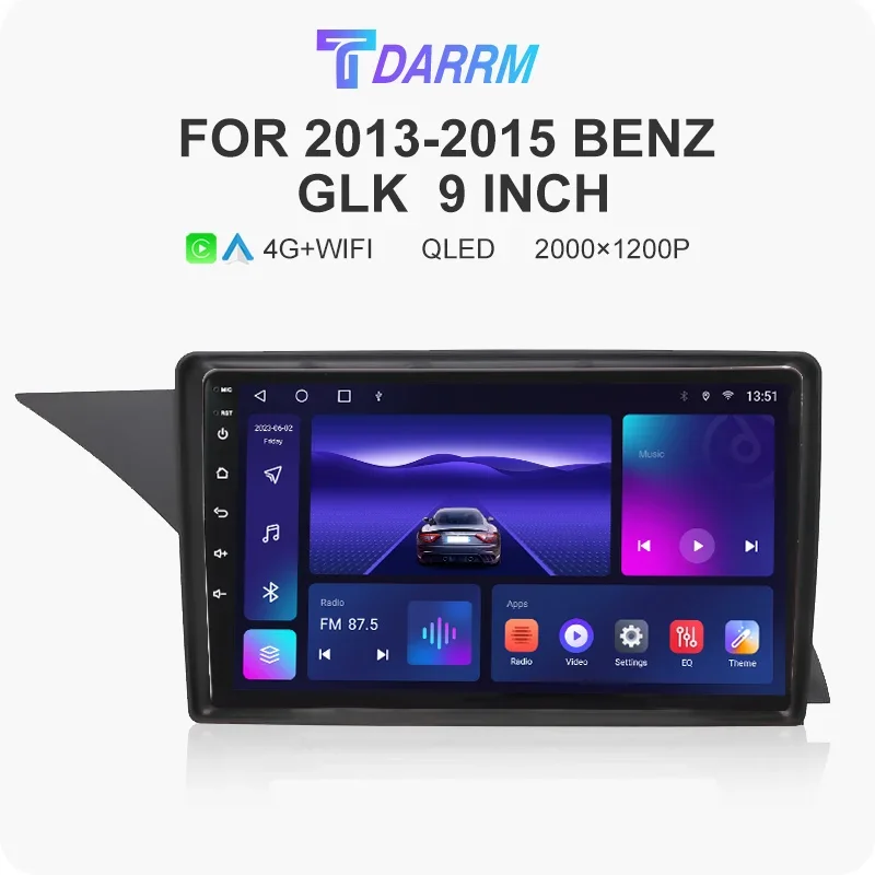 

Car Radio Multimedia for Mercedes Benz GLK 2013 2014 2015 Video Player GPS Navigation Stereo Carplay Autoradio 2Din Head Unit