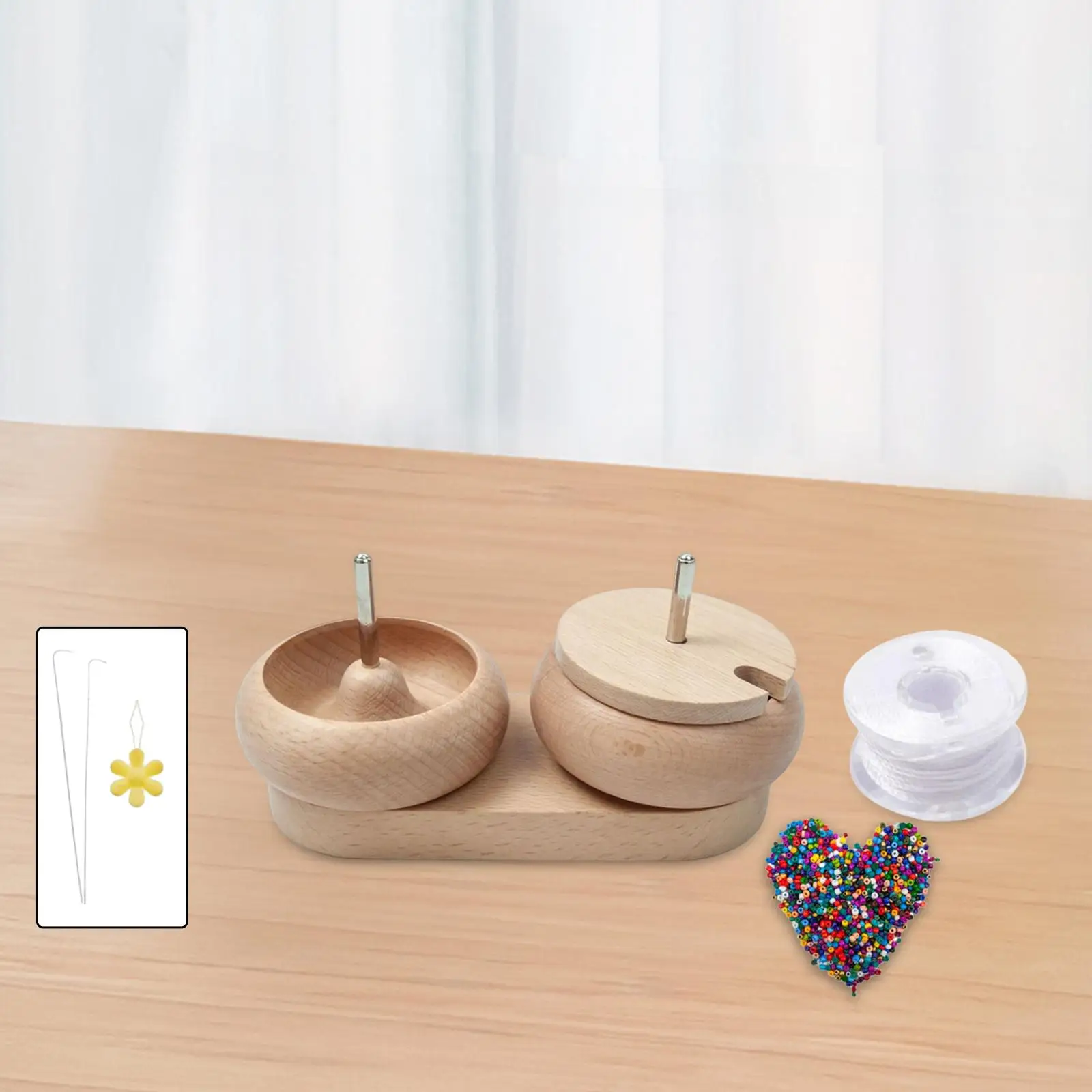 

Двойная чаша для бусин, лопатка для бусин, чаша для самостоятельного изготовления ювелирных изделий, инструмент для поделок