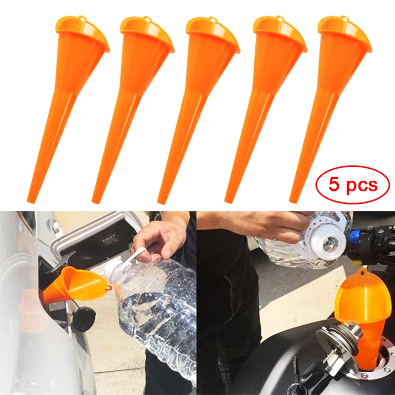 

Car Long Stem Funnel Gasoline Oil Fuel Filling Tool for Automotive Workshop Car Motorcycle Engine Oil Funnel Auto Accessories
