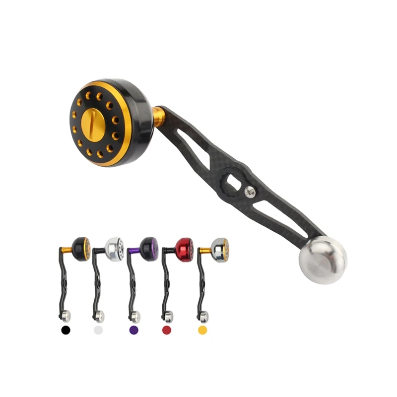 

Metal Fishing Reel Handle Single Rocker Accessory With Counterweight Length 115mm Suit For Daiwa Abu Shimano Reel DIY NEW