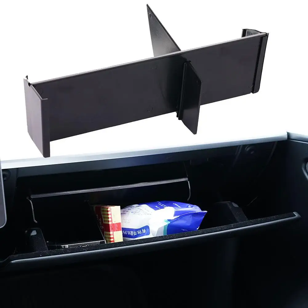 For Tesla Model 3 Model Y 2017-2021 Glove Box Organizer Plate Storage Accessories Pallet Partition Car Center Divider Conso C9E5