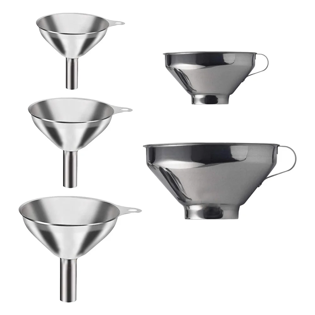 

Jam Funnel Funnels Transferring Filling Oil Multi-function Multi-purpose Small Mini Dispensing Stainless Steel