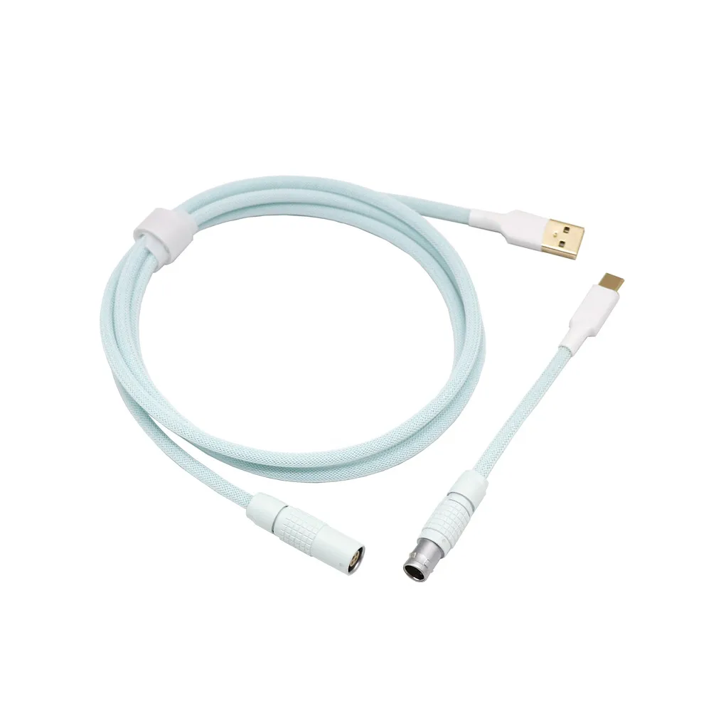Фото Механическая клавиатура на заказ с USB на USB Тип C прямой кабель с Lemo 1B Aviator №3