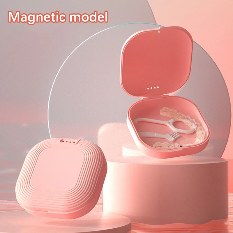 

1PC Denture Storage Box Dental Orthodontic Retainer Case Portable False Teeth Container Oral Care Dentistry Accessories