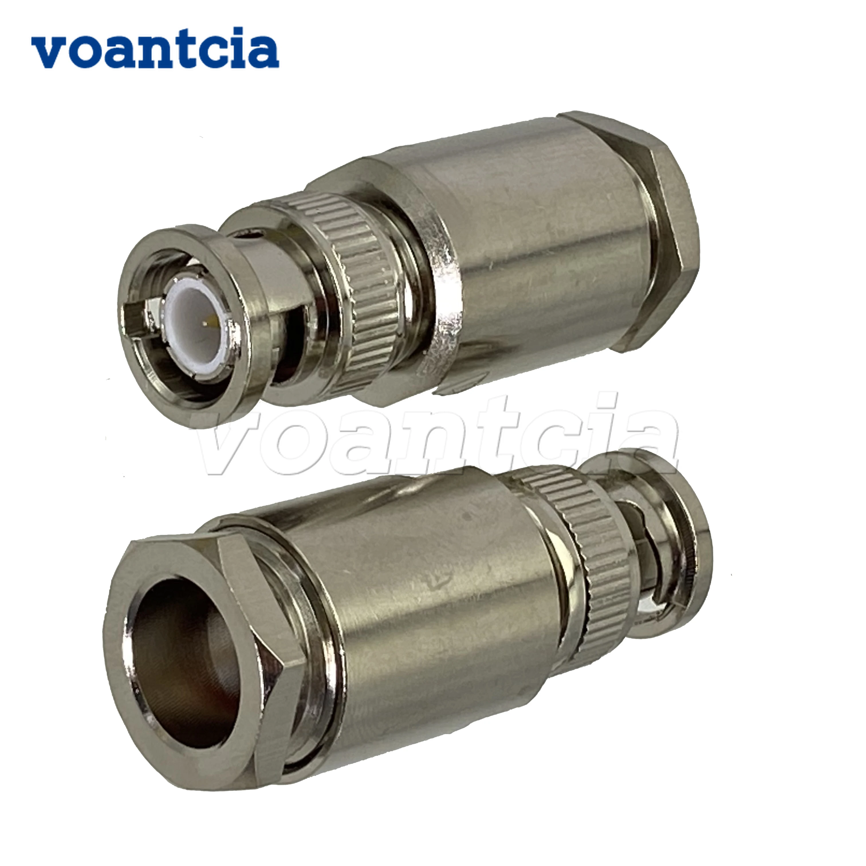 

10pcs Connector BNC Plug Male Clamp For RG8 LMR400 RG213 Cable Wire Terminals Straight RF Coaxial Adapter New