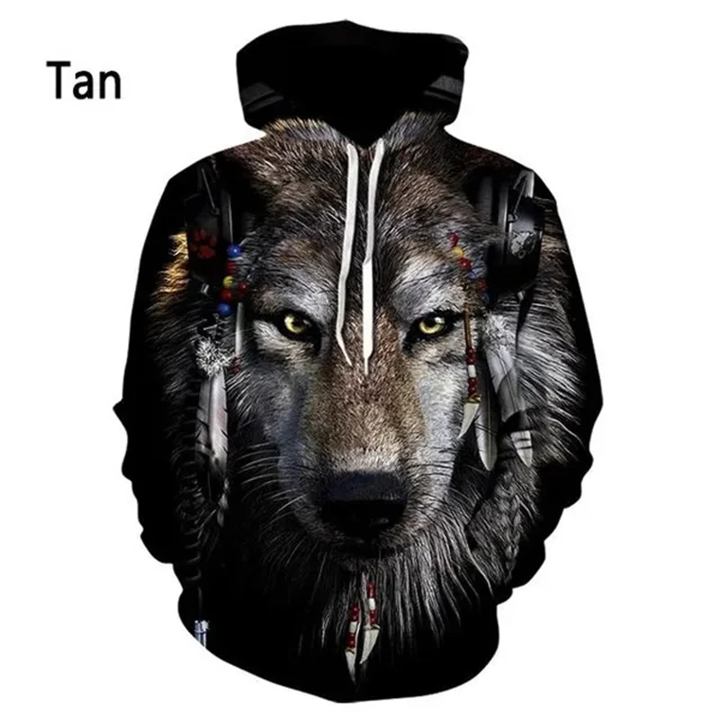 

Wildlife Wolf Graphic Hoodie Men 3D Forest Wolves Print Hoodies Womens Clothing Harajuku Fashion Pullovers y2k Tops Hooded Hoody