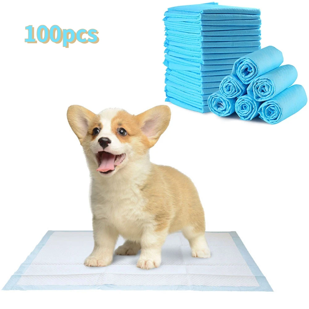 

Disposable Super Absorbent Pet Diaper Dog Training Pee Pads Disposable Nappy Mat For Cats Dog Diapers Quick-dry Surface Mat