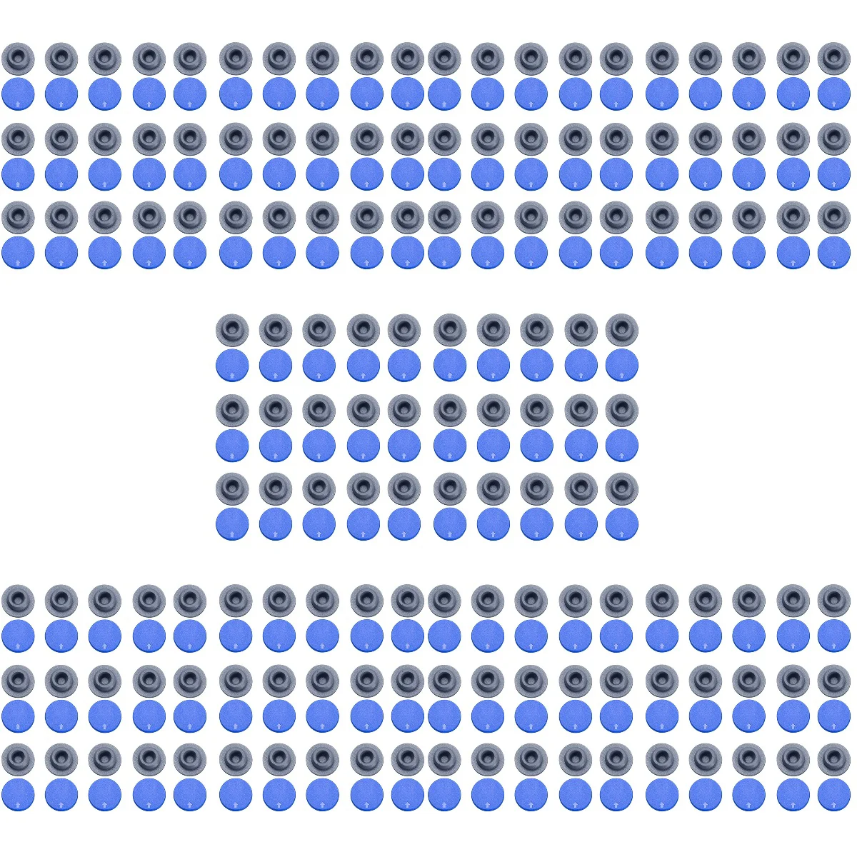 Рисунок 2 - алюминиевые пластиковые крышки