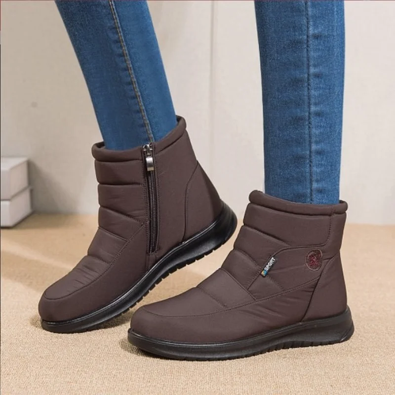 

2022 Women New Boots Winter Shoes for Women Snow Boots Low Heels Botas Mujer Keep Warm Waterproof Ankle Boots Winter Botte Femme