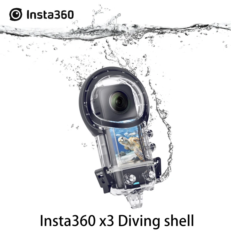 

Водонепроницаемый чехол для Insta360 X3, глубина до 50 м, степень защиты IPX8, аксессуары, оригинал
