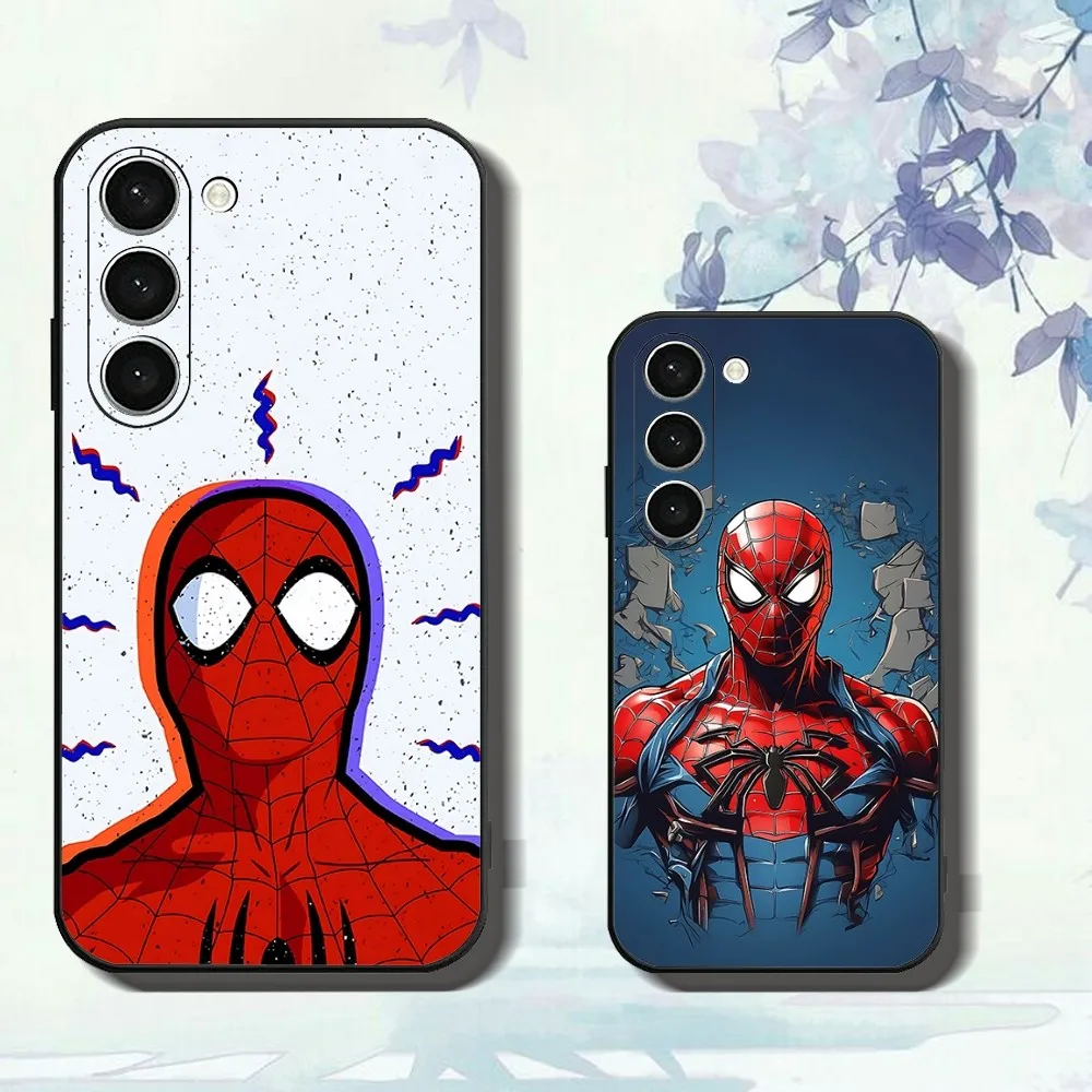 Чехол для телефона Hero S-Spider-M-Man Samsung Galaxy A52 A12 A51 S21 Edge S22 ULTRA S23 S20LITE Plus Ultra Black Cover