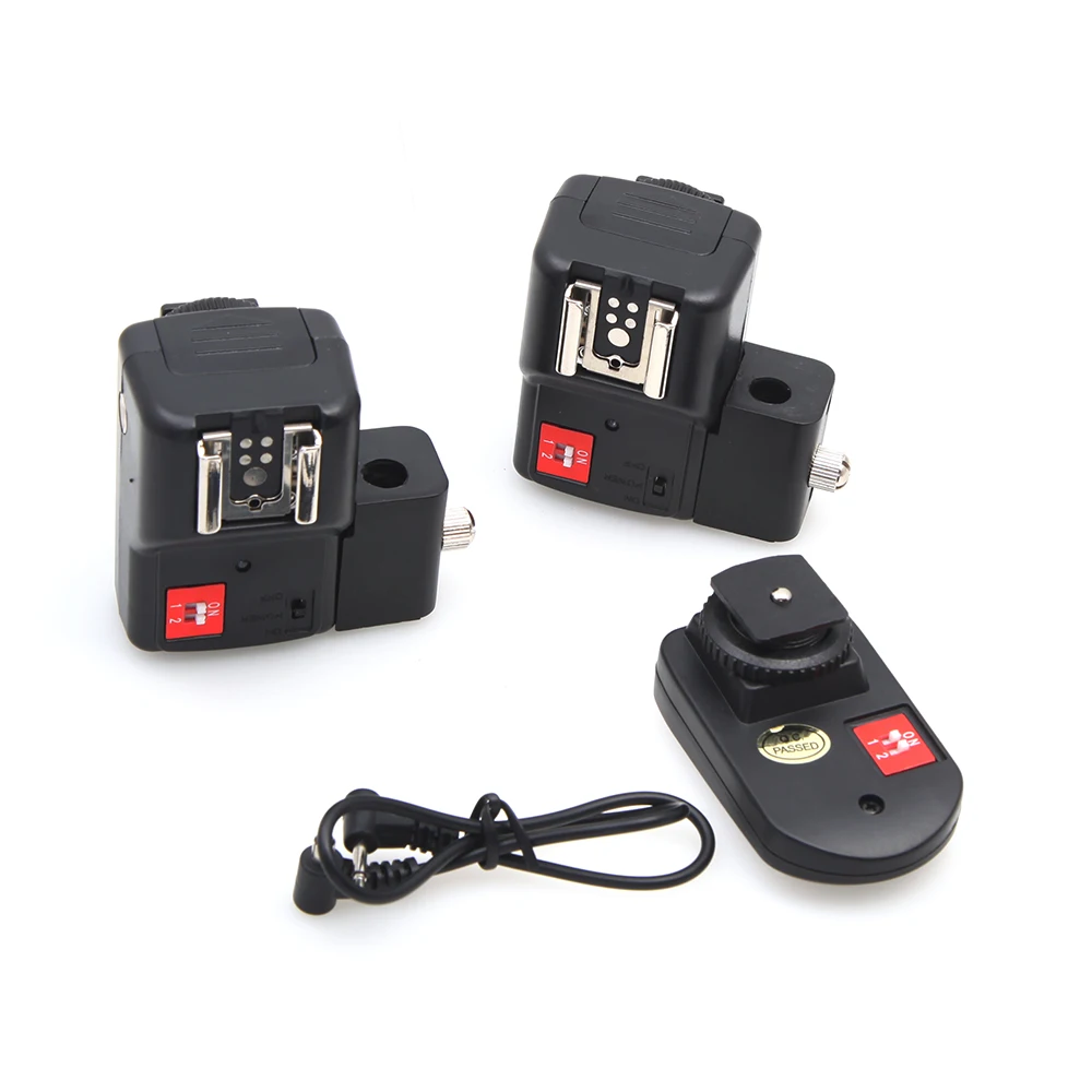 Wansen PT-04NE 4 канала радио Беспроводная вспышка Speedlite триггер с держателем зонта 2X