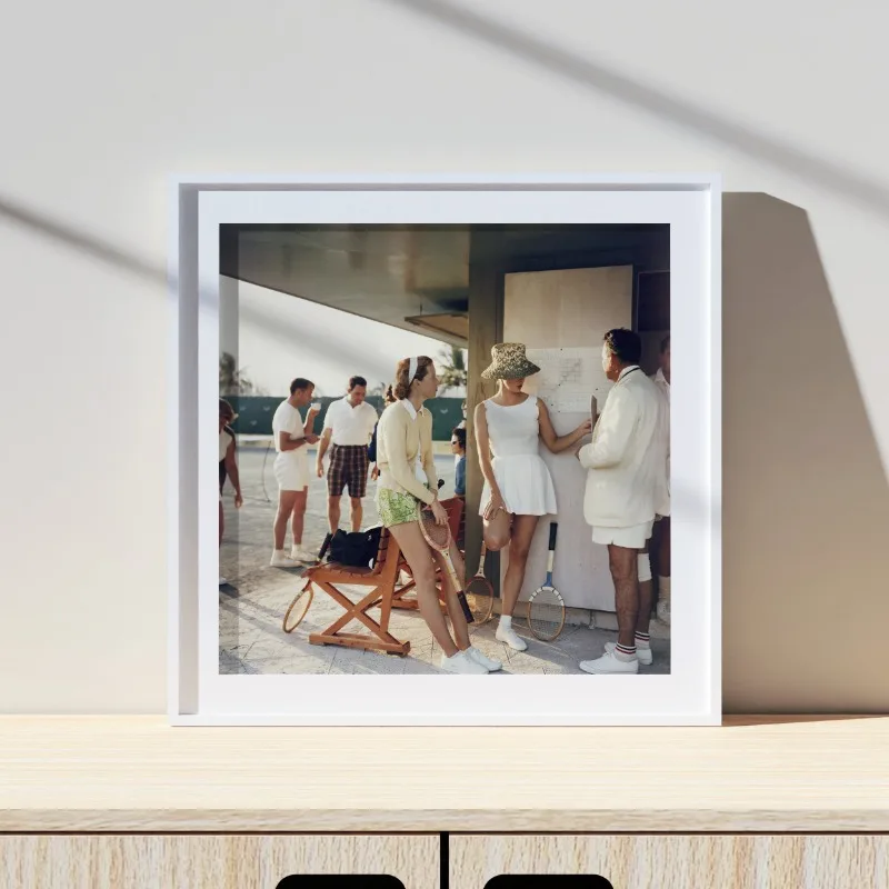 ВИНТАЖНЫЙ ПЛАКАТ с бассейном для фотосъемки Slim Aarons фотопечать на холсте высокого