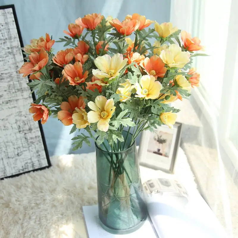 

Artificial Flower Simulation Single Chrysanthemum Rose Home Wedding Decoration Bride Holding Flowers Fake Flower