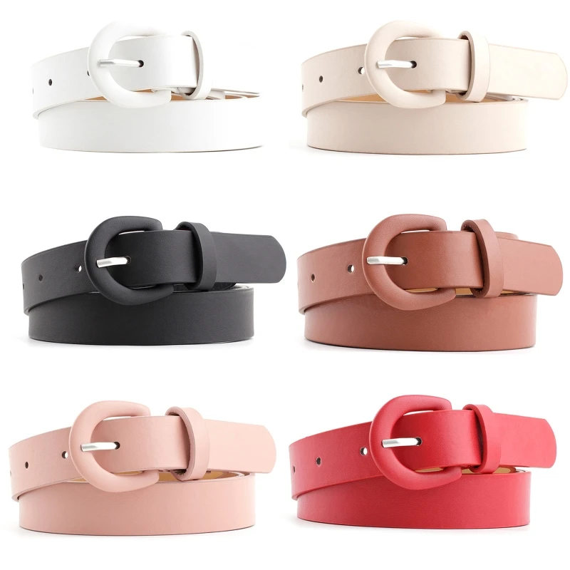

Retro Style PU Leather Belt Stretchy Thin Waist Seal for Ladies Banquet Decor