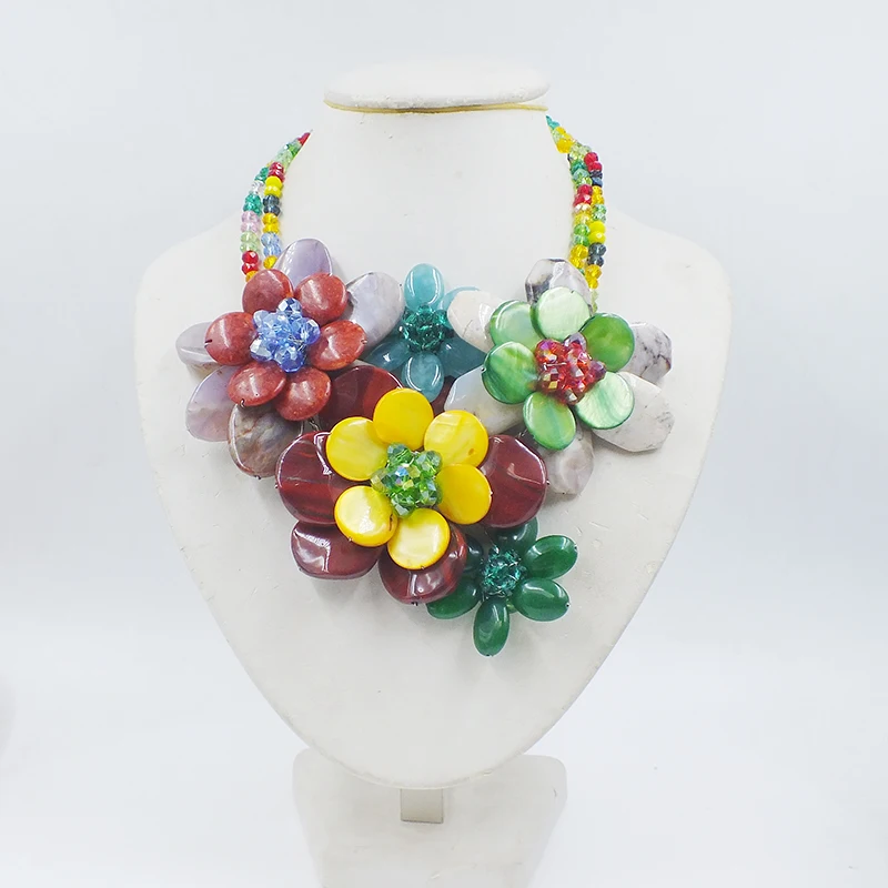 последний первый. Натуральный камень/ракушка/коралл/кристалл. Женское ожерелье с