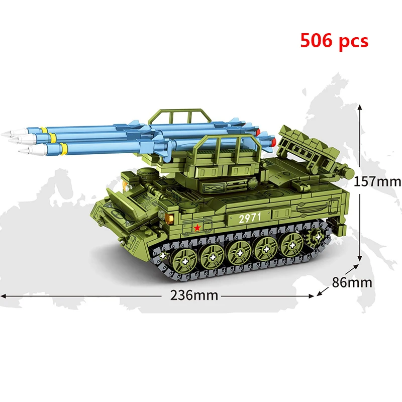 Военный танк бронированный автомобиль модель Второй мировой войны строительные