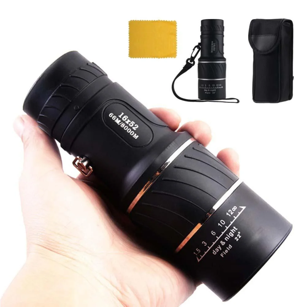 

16x52 Alta Sobre Monocular Telescópio Binóculos 66/8000m Binóculos De Plástico Esporte Ao Ar Livre Telescópio Hd Monocular Sale
