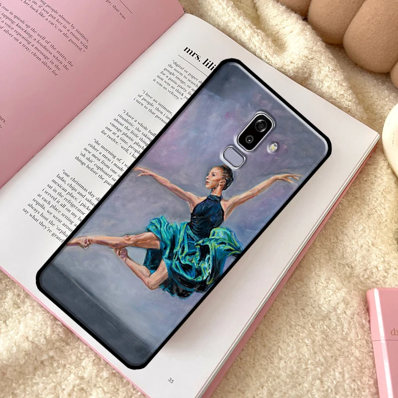 Гимнастический масляный рисунок чехол для телефона Samsung Galaxy J6 J4 Plus A6 A7 A8 A9 J8 2018 A3 A5