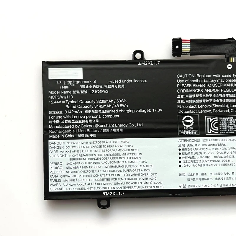Фото L21C4PE3 L21M4PE4 Аккумулятор для ноутбука 2022 L21D4PE3 L21L4PE3 L21M4PE3 SB11B53887 3239 мАч 15,44 В 50 Втч №2